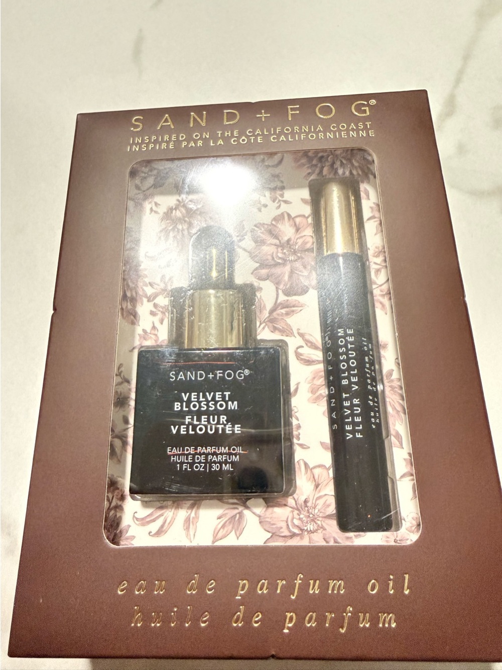 SAND+FOG Velvet Blossom Eau de Parfum Oil - Floral Scented Set